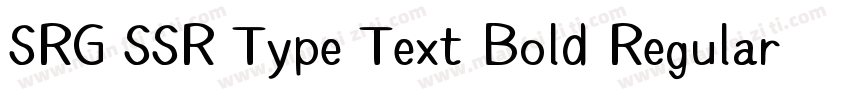 SRG SSR Type Text Bold Regular字体转换